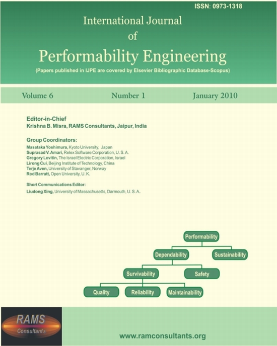 International Journal Performability Engineering Cover